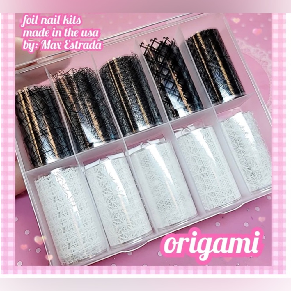 ORIGAMI Nail Foil Kit 1/$15, 2/$25, 3/$30, 4/$35.$5 each additional!